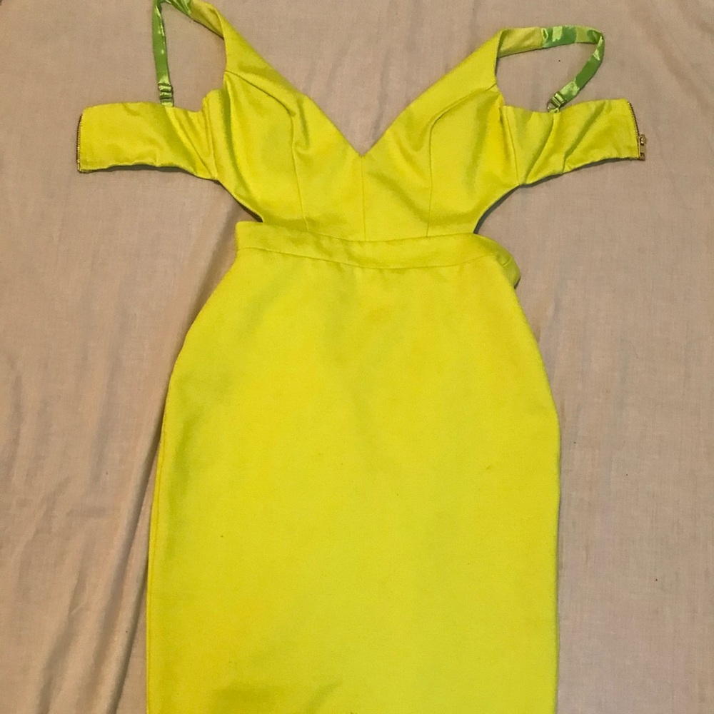 Neon yellow dress